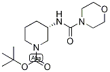 tert-Butyl (3S)-3-{[(morpholin-4-yl)carbonyl]amino}piperidine-1-carboxylate, (3S)-1-(tert-Butoxycarbonyl)-3-{[(morpholin-4-yl)carbonyl]amino}piperidine Struktur