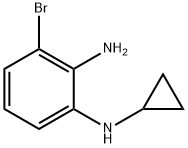 N-(2-Amino-3-bromophenyl)cyclopropylamine, 2-Bromo-6-(cyclopropylamino)aniline Struktur