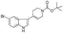 tert-Butyl 4-(5-bromo-1H-indol-3-yl)-3,6-dihydro-2H-pyridine-1-carboxylate Struktur