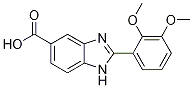 2-(2,3-Dimethoxyphenyl)-1H-benzimidazole-5-carboxylic acid Struktur