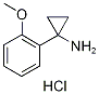 1-Amino-1-(2-methoxyphenyl)cyclopropane hydrochloride, 2-(1-Aminocycloprop-1-yl)anisole hydrochloride Struktur