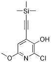 2-Chloro-6-methoxy-4-[2-(trimethylsilyl)ethynyl]pyridin-3-ol Struktur