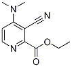 Ethyl 3-cyano-4-(dimethylamino)picolinate, 4-(Dimethylamino)-2-(ethoxycarbonyl)nicotinonitrile Struktur