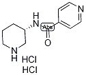 N-[(3S)-(Piperidin-3-yl)]pyridine-4-carboxamide dihydrochloride, (3S)-3-{[(Pyridin-4-yl)carbonyl]amino}piperidine dihydrochloride, 4-[(3S)-(Piperidin-3-yl)carbamoyl]pyridine dihydrochloride Struktur