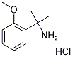 2-(2-Methoxyphenyl)propan-2-amine hydrochloride, 2-(2-Aminoprop-2-yl)anisole hydrochloride Struktur