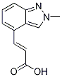 trans-3-(2-Methyl-2H-indazol-4-yl)prop-2-enoic acid Struktur