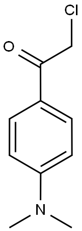 2-Chloro-1-[4-(dimethylamino)phenyl]ethan-1-one, 2-Chloro-4'-(dimethylamino)acetophenone Struktur