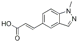 trans-3-(1-Methyl-1H-indazol-5-yl)prop-2-enoic acid Struktur