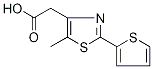 (5-Methyl-2-thien-2-yl-1,3-thiazol-4-yl)acetic acid Struktur