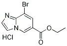 Ethyl 8-bromoimidazo[1,2-a]pyridine-6-carboxylate hydrochloride Struktur