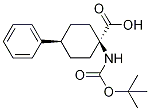 cis-1-Amino-4-phenylcyclohexanecarboxylic acid, N-BOC protected Struktur