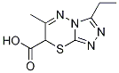 3-Ethyl-6-methyl-7H-[1,2,4]triazolo[3,4-b][1,3,4]thiadiazine-7-carboxylic acid Struktur