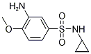 3-Amino-N-cyclopropyl-4-methoxybenzenesulphonamide Struktur