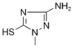 3-Amino-1-methyl-1H-1,2,4-triazole-5-thiol Struktur