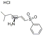 (1E,3S)-5-Methyl-1-(phenylsulphonyl)hex-1-en-3-amine hydrochloride Struktur