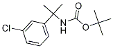 2-(3-Chlorophenyl)propan-2-amine, N-BOC protected, tert-Butyl [2-(3-chlorophenyl)prop-2-yl]carbamate Struktur