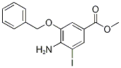 Methyl 4-amino-3-(benzyloxy)-5-iodobenzoate Struktur