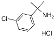 2-(3-Chlorophenyl)propan-2-amine hydrochloride, 2-Amino-2-(3-chlorophenyl)propane hydrochloride Struktur