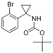 tert-Butyl [1-(2-bromophenyl)cycloprop-1-yl]carbamate, 1-(2-Bromophenyl)-1-[(tert-butoxycarbonyl)amino]cyclopropane Struktur