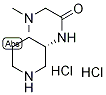 (3S)-3-[2-(Dimethylamino)acetamido]piperidine dihydrochloride, (3S)-3-[2-(Dimethylamino)(acetylamino)]piperidine dihydrochloride Struktur