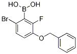 3-(Benzyloxy)-6-bromo-2-fluorobenzeneboronic acid 98% Struktur