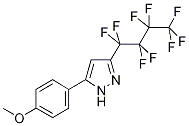 5-(4-Methoxyphenyl)-3-perfluorobutyl-1H-pyrazole Struktur