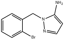 1-(2-Bromobenzyl)-1H-pyrazol-5-amine Struktur