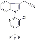 1-[3-Chloro-5-(trifluoromethyl)pyridin-2-yl]-1H-indol-3-ylacetonitrile 97% Struktur