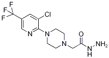 2-{4-[3-Chloro-5-(trifluoromethyl)pyridin-2-yl]piperazin-1-yl}acetohydrazide 97% Struktur