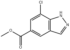 methyl 7-chloro-1H-indazole-5-carboxylate Struktur