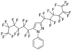 3,5-Bis(perfluorohexyl)-1-phenyl-1H-pyrazole Struktur