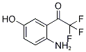 4-Hydroxy-2-(trifluoroacetyl)aniline, 1-(2-Amino-5-hydroxyphenyl)-2,2,2-trifluoroethan-1-one, 4-Amino-3-(trifluoroacetyl)phenol Struktur