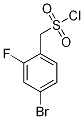 (4-Bromo-2-fluorophenyl)methylsulphonyl chloride Struktur