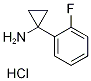 1-Amino-1-(2-fluorophenyl)cyclopropane hydrochloride, 1-(1-Aminocycloprop-1-yl)-2-fluorobenzene hydrochloride Struktur