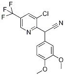 2-[3-Chloro-5-(trifluoromethyl)pyridin-2-yl]-2-(3,4-dimethoxyphenyl)acetonitrile 97% Struktur