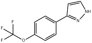 3-[4-(Trifluoromethoxy)phenyl]-1H-pyrazole 97% Struktur