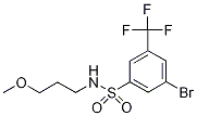 3-Bromo-N-(3-methoxypropyl)-5-(trifluoromethyl)benzenesulphonamide Struktur