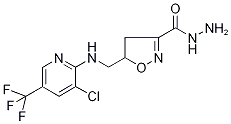 5-[3-Chloro-5-(trifluoromethyl)pyridin-2-ylamino]methyl-4,5-dihydroisoxazole-3-carbohydrazide 97% Struktur