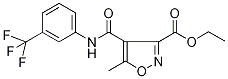 Ethyl 5-methyl-4-{[3-(trifluoromethyl)anilino]carbonyl}isoxazole-3-carboxylate 97% Struktur