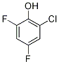 2-Chloro-4,6-difluorophenol Struktur