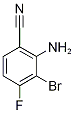 2-Bromo-6-cyano-3-fluoroaniline Struktur