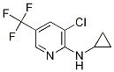 3-Chloro-N-cyclopropyl-5-(trifluoromethyl)pyridin-2-amine, N-[3-Chloro-5-(trifluoromethyl)pyridin-2-yl]cyclopropylamine Struktur