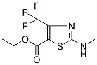 5-(Ethoxycarbonyl)-2-(methylamino)-4-(trifluoromethyl)-1,3-thiazole Struktur