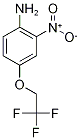 2-Amino-5-(2,2,2-trifluoroethoxy)nitrobenzene, 4-Amino-3-nitro-beta,beta,beta-trifluorophenetole Struktur