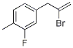 4-(2-Bromoprop-2-en-1-yl)-2-fluoro-1-methylbenzene Struktur