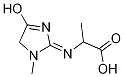 N-(1-Methyl-4-hydroxy-3-imidazolin-2,2-ylidene)alanine Struktur