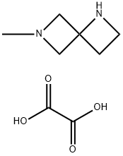 6-Methyl-1,6-diazaspiro[3.3]heptane oxalate Struktur