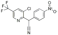 2-[3-Chloro-5-(trifluoromethyl)pyridin-2-yl]-2-(4-nitrophenyl)acetonitrile 97% Struktur