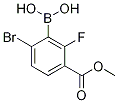 6-Bromo-2-fluoro-3-(methoxycarbonyl)benzeneboronic acid 98% Struktur