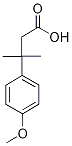 3-(4-methoxyphenyl)-3-methylbutanoic acid Struktur